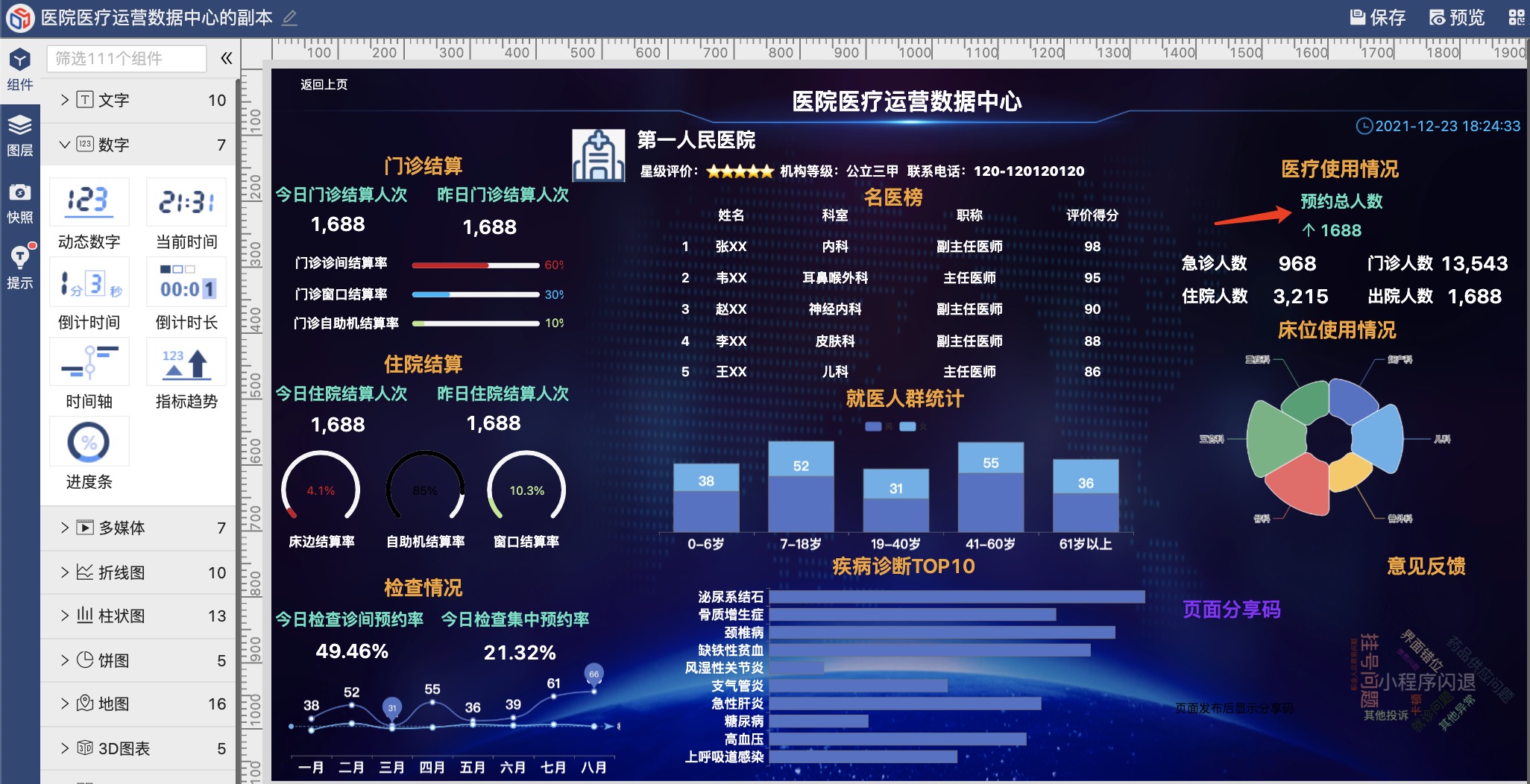 數字圖表 打造高效可視化大屏的核心技術
